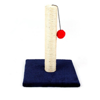 Cat Kitten Single Scratching Post with Toy-Blue