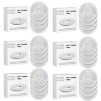 YES4PETS 24 x Pet Dog Cat Fountain Filter Replacement Activated Carbon Ion Exchange Resin Triple Filtration System Automatic Water Dispenser W7 W8