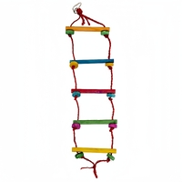 YES4PETS 3 x Rope Ladder Swing Bird Budgie Canary Hamster Gerbil Mouse Rats Cage Ladders Toys