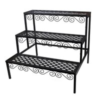 3 Tier Metal Plant Stand Flower Pot Planter Display Rack Garden Balcony Shelf