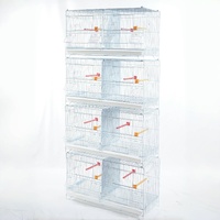 YES4PETS 4 level Stackable Breeding Bird Budgies Aviary Cage With Removable Divider