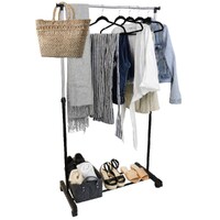 Single Clothes Rack Hanger Garment Cloth Holder Coat With Wheels
