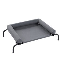 Elevated Bolster Pet Dog Puppy Durable Washable Raised Framed Bed 90x60x23 cm