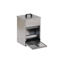 YES4PETS XL Galvanised Chicken Feeder Treadle Style Poultry Feeder
