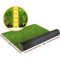  Synthetic Grass Artificial Fake Lawn 1mx10m Turf Plastic Plant 40mm