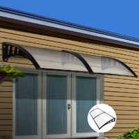 Instahut Window Door Awning 1mx2.4m Transparent