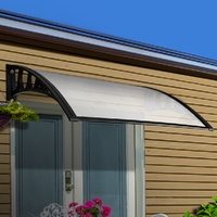 Instahut Window Door Awning Door Canopy Patio UV Sun Shield Transparent 1mx4m DIY