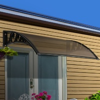 Instahut Window Door Awning Door Canopy Patio UV Sun Shield BROWN 1mx6m DIY