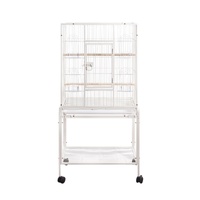 YES4PETS 135cm Bird Cage Parrot Aviary Pet Stand-alone Budgie Perch Castor Wheels