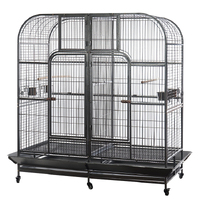 YES4PETS XXXL 185 cm Bird Cage Pet Parrot Aviary  Perch Castor Wheel Removable Divider