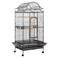 YES4PETS 172cm Large Bird Budgie Cage Parrot Aviary Carrier With Stand & Wheel