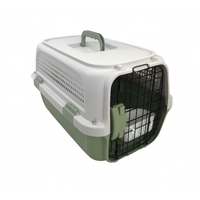 YES4PETS Medium Dog Cat Rabbit Crate Pet Kitten Carrier Parrot Cage Grey