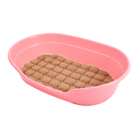 YES4PETS Pet Bed Large Plastic Dog Bedding Sleeping Resting Washable Basket Pink