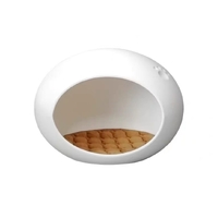 YES4PETS Medium Cave Cat Kitten Box Igloo Cat Bed House Dog Puppy House White