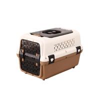 Medium Dog Cat Crate Pet Rabbit Carrier Travel Cage With Tray & Window