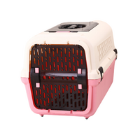 YES4PETS Medium Dog Cat Crate Pet Rabbit Carrier Travel Cage With Tray & Window