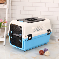 Large Dog Cat Crate Pet Rabbit Carrier Travel Cage With Tray & Window