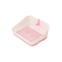 YES4PETS Medium Portable Dog Potty Training Tray Pet Puppy Toilet Trays Loo Pad Mat With Wall Pink