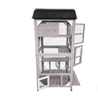 YES4PETS Pet Cat Bird Ferret Shelter Condo with Escape Door Wooden Kitten Cage House