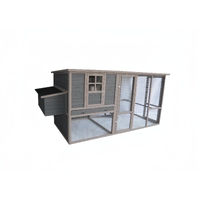 290 cm XXL Grey Chicken Coop Guinea Pig Rabbit Hutch Ferret Guinea Pig House
