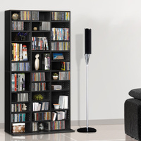 Artiss Bookshelf CD Storage Rack - BERT Black
