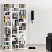 Artiss Bookshelf CD Storage Rack - BERT White