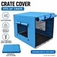 YES4PETS 24' Dog Cat Rabbit Collapsible Crate Pet Cage Canvas Cover