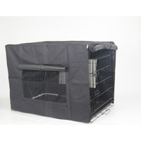 24' Portable Foldable Dog Cat Rabbit Collapsible Crate Pet Cage with Cover