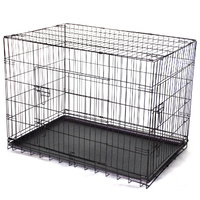 36' Collapsible Metal Dog Cat Puppy Crate Cage Cat Rabbit Carrier