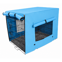YES4PETS 48' Portable Foldable Dog Cat Rabbit Collapsible Crate Pet Cage with Cover Mat