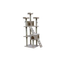 180 cm Cat Kitten Scratching Post Tree W ladder-Beige