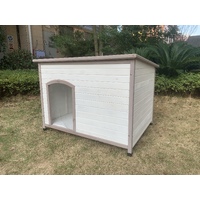 YES4PETS XXL Timber Pet Dog Kennel House Puppy Wooden Timber Cabin With Stripe