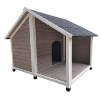 YES4PETS L Timber Pet Dog Kennel House Puppy Wooden Timber Cabin 130x105x100cm