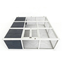 YES4PETS 180X180X60 CM Rabbit Hutch Chicken Coop Ferret Cage Hen Chook Cat House