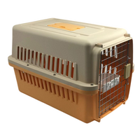 YES4PETS New Medium Dog Cat Rabbit Crate Pet Airline Carrier Cage With Bowl and Tray 5 Colour