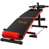 Everfit Adjustable Sit Up Bench Press Weight Gym Home Exercise Fitness Decline