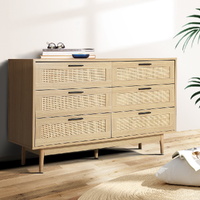 Artiss 6 Chest of Drawers - BRIONY Oak