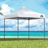 Instahut Gazebo Pop Up Marquee 3x3m Outdoor Tent Folding Wedding Gazebos White