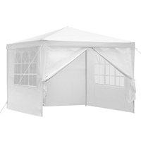 Instahut Gazebo 3x3m Outdoor Marquee Side Wall Party Wedding Tent Camping White 4 Panel
