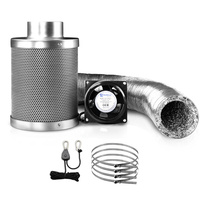 Green Fingers 4"Ventilation Kit Fan Hydroponics Grow Tent Kit Carbon Filter Duct,Green Fingers 4"Ventilation Kit Fan Hydroponics Grow Tent Kit Carbon 