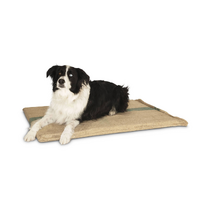 Large Hessian Pet Dog Puppy Bed Mat Pad House Kennel Cushion With Foam
