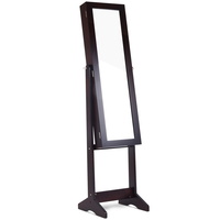 110cm Mirror with Cabinet - Walnut