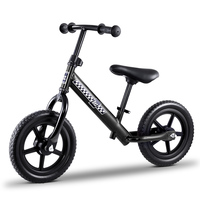 Rigo Kids Balance Bike Ride On Toys Push Bicycle Wheels Toddler Baby 12" Bikes Black
