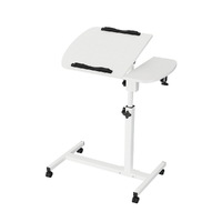Artiss Laptop Desk Table Fan Cooling White 60CM
