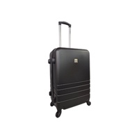 Medium Black ABS Luggage Suitcase 3 Code Lock Travel Carry  Bag Trolley