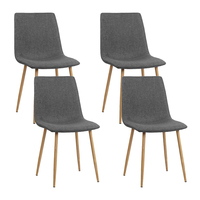 Artiss 4X Collins Dining Chairs - Dark Grey

