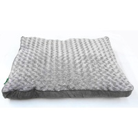 Medium Dog Puppy Pad Bed Kennel Mat Cushion Bed 85 x 60 cm Blue / Grey