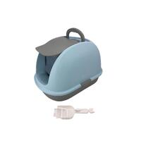 YES4PETS XL Portable Hooded Cat Toilet Litter Box Tray House w Charcoal Filter and Scoop
