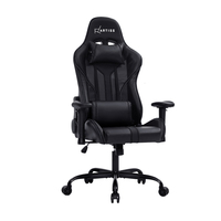 Artiss Gaming Office Chair Computer Chairs Leather Seat Racer Racing Meeting Chair Balck
