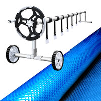 Aquabuddy Solar Swimming Pool Cover Roller 400 Micron Adjustable Blanket 10 X 4m